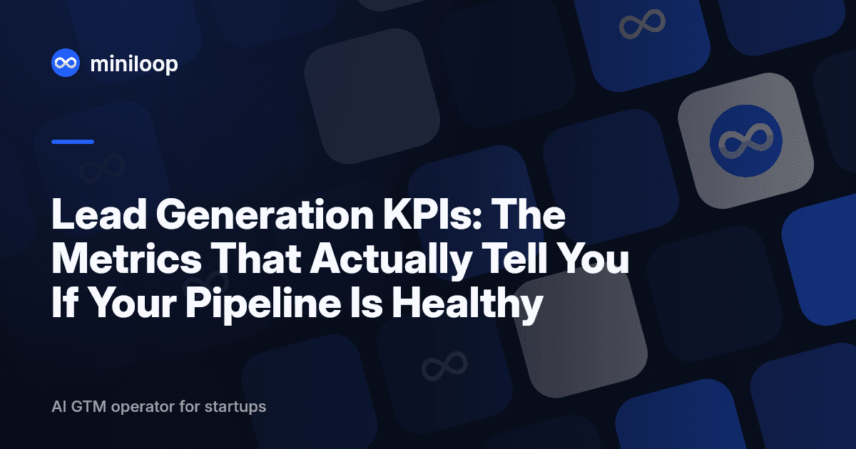 Lead generation funnel diagram showing top-of-funnel, mid-funnel, and bottom-of-funnel KPI stages
